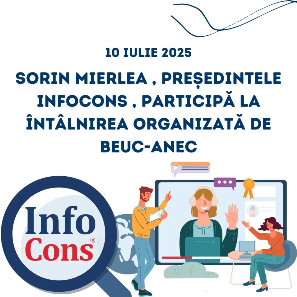 Sorin Mierlea , Președintele InfoCons Protecția Consumatorului , participă la întâlnirea organizată de BEUC-ANEC