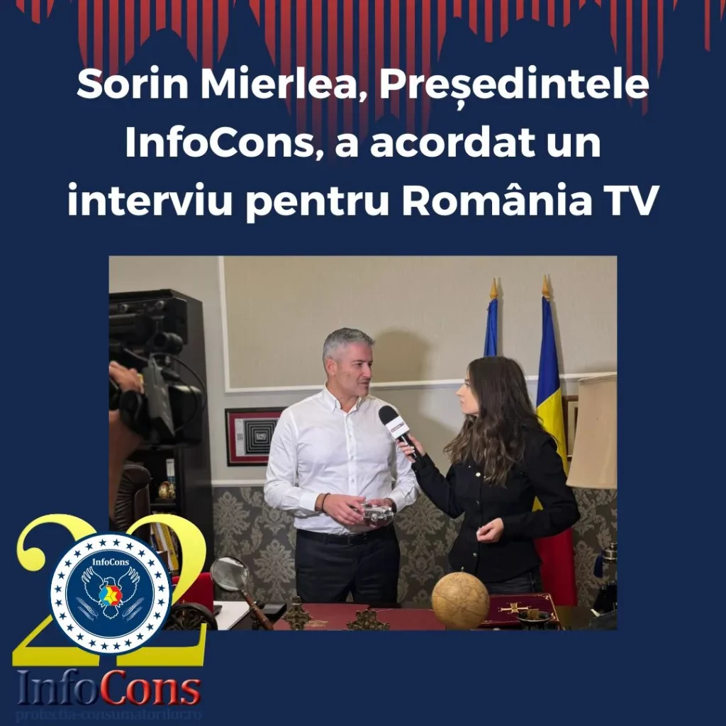 Sorin Mierlea , Președintele InfoCons Protecția Consumatorilor , a acordat un interviu pentru România TV despre politica de retur a produselor achiziționate de Black Friday