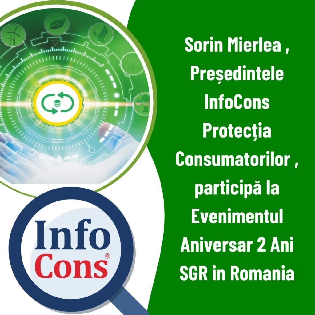 Sorin Mierlea , Președintele InfoCons Protecția Consumatorilor , participă la Evenimentul Aniversar 2 Ani SGR in Romania
