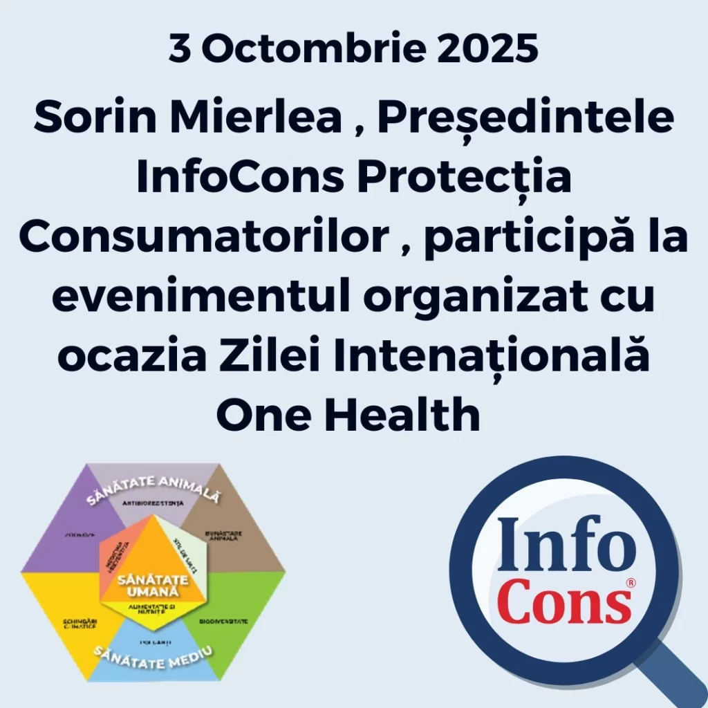 Sorin Mierlea , Președintele InfoCons Protecția Consumatorilor , participă la evenimentul organizat cu ocazia Zilei Intenațională One Health