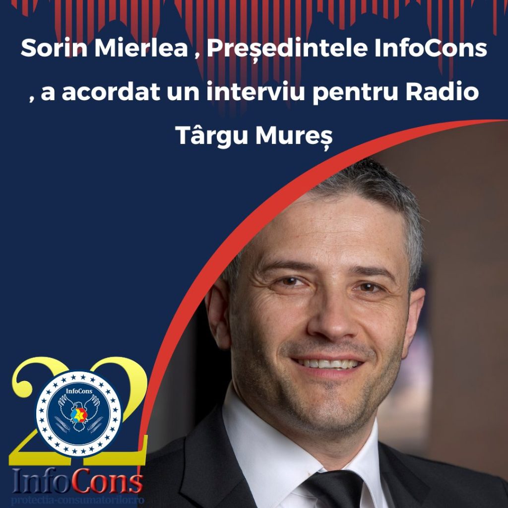 Radio România Târgu Mureș - Sorin Mierlea , Președintele InfoCons , a acordat un interviu telefonic, oferind sfaturi utile în perioada Paștelui