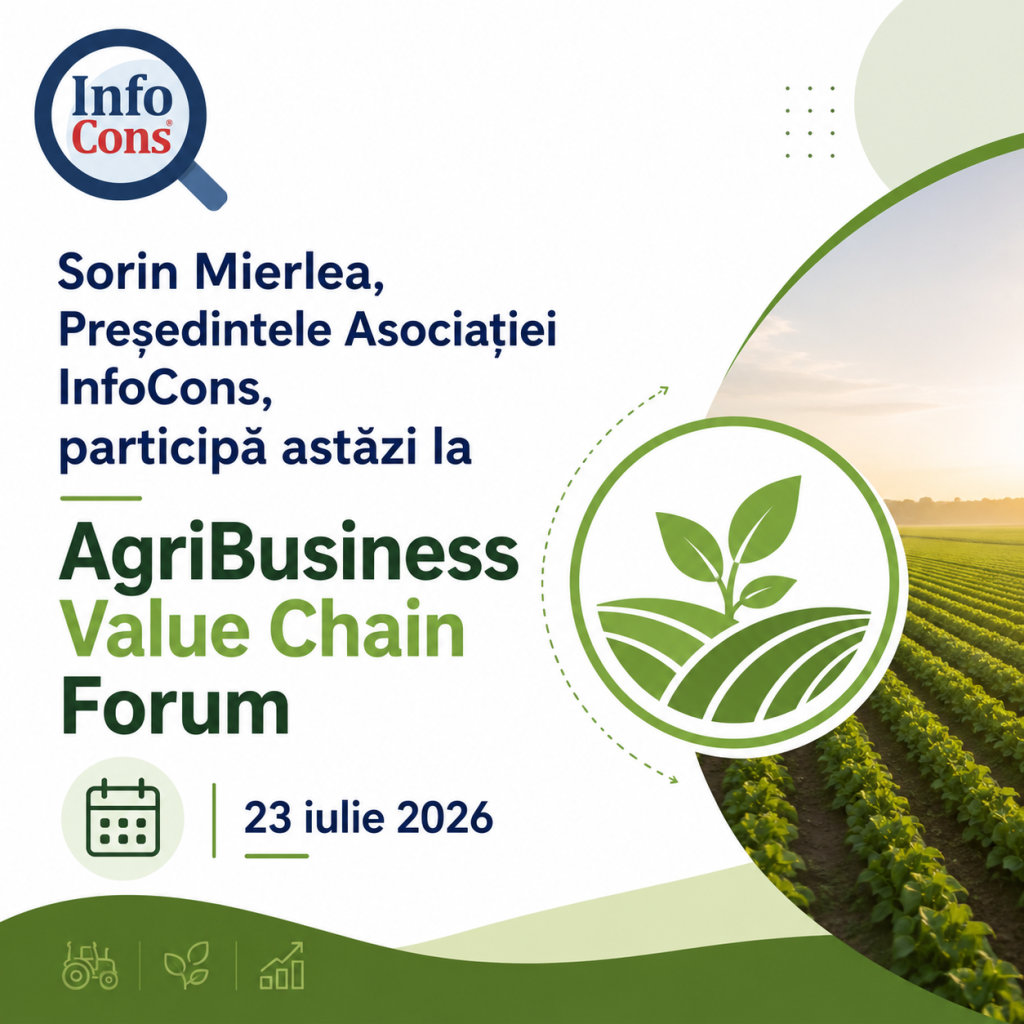 Sorin Mierlea , Președintele Asociației InfoCons , participă astăzi la AgriBusiness Value Chain Forum